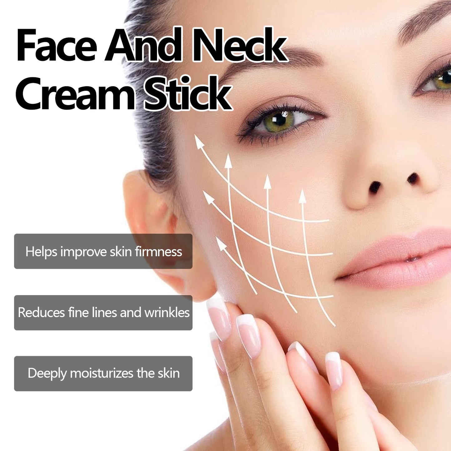 Turmeric Face & Neck Cream Stick Lift & Tighten Skin to Lighten Neck Lines Face & Neck Care Moisturizing Beauty Neck Cream
